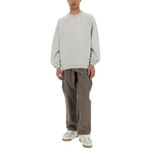 REPRESENT Crewneck Oversized Sweatshirt Men GREY Sweaters & Cardigans